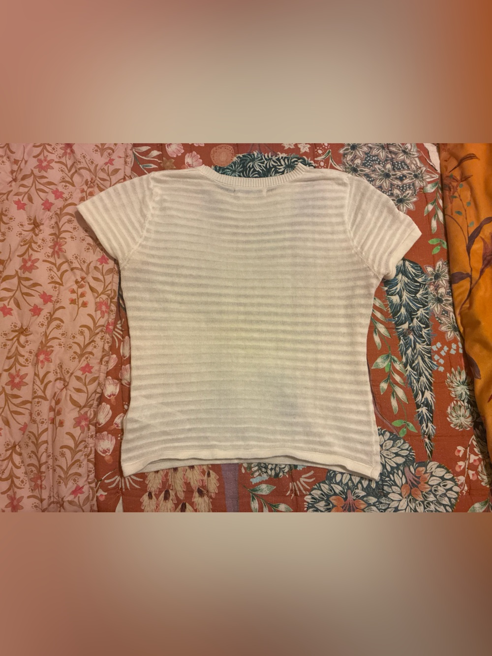 ROLLA'S Cream Ribbed Short Sleeve Tee - Picture 2 of 4